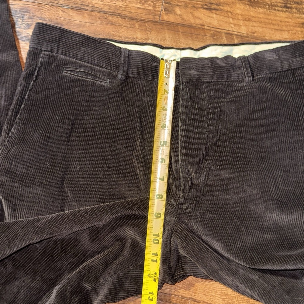 Hugo Boss Brown Cotton Cashmere Corduroy Pants Men's Size 36 - Picture 2 of 7